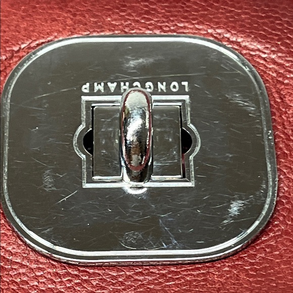 Vintage LONGCHAMP Gatsby Hobo Burgundy Leather Handbag Single Strap - Picture 14 of 16